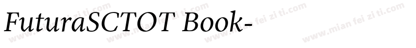 FuturaSCTOT Book字体转换
